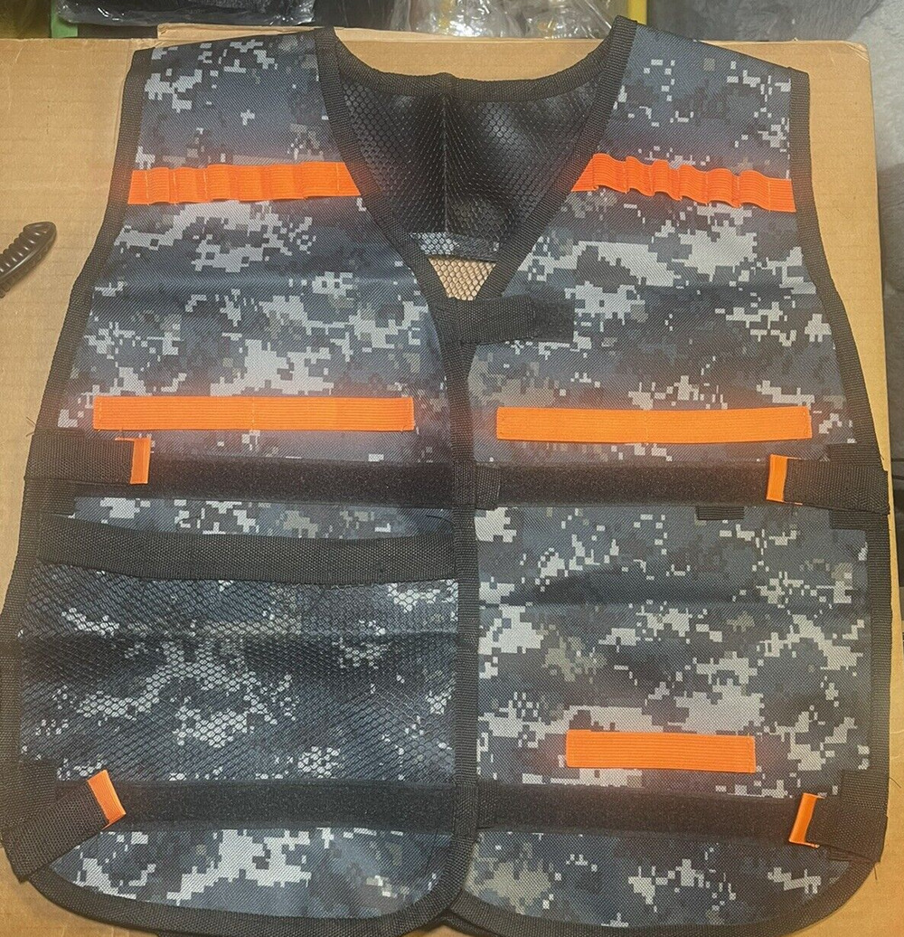 Kids Tactical Camouflage Vest Jacket Foam Bullet Holder